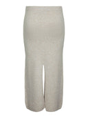 Μάλλινη φούστα με άνοιγμα PIECES 17152020 - Μπεζ - thefashionproject.gr - PIECES