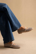 BOTEGGA 22 - Mary Jane Ballet Flats Rhinestone - Beige Suede