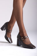 Mary Jane Pumps TFP - Dark Brown Matte - thefashionproject.gr - TFP