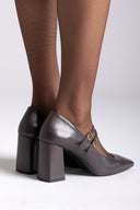 Mary Jane Pumps TFP - Dark Brown Matte - thefashionproject.gr - TFP