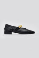Mary Janes Chain Strap IRIS - Black Matte - thefashionproject.gr - IRIS