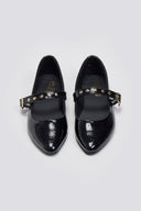 Mary Janes λουστρίνι με τρουκς ESTIL - Μαύρο - thefashionproject.gr - Estil