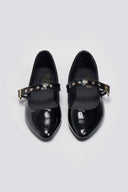 Mary Janes λουστρίνι με τρουκς ESTIL - Μαύρο - thefashionproject.gr - Estil