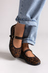 Leopard suede