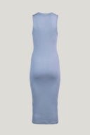 AWARE by VERO MODA - Midi Dress Ribbed Fitted - Light Blue