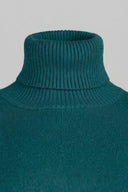 The Fashion Project - Midi Knit Dress Turtleneck - Petrol