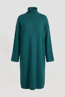 The Fashion Project - Midi Knit Dress Turtleneck - Petrol
