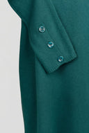 The Fashion Project - Midi Knit Dress Turtleneck - Petrol