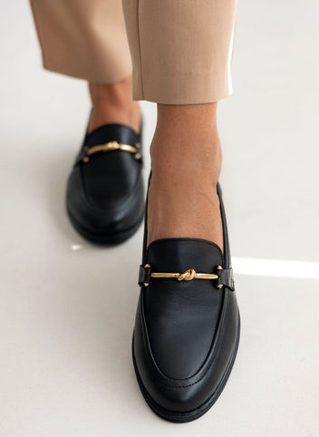 Μοκασίνια δερμάτινα Ragazza 0382 - Μαύρο - thefashionproject.gr - RAGAZZA