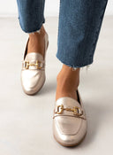 Μοκασίνια φλατ δερμάτινα Ragazza 0433 - Άμμου - thefashionproject.gr - RAGAZZA