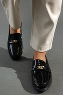 Μοκασίνια λουστρίνι ERYNN - Μαύρο - thefashionproject.gr - ERYNN