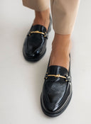 Μοκασίνια λουστρίνι Ragazza 0382 - Μαύρο - thefashionproject.gr - RAGAZZA