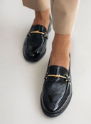 Μοκασίνια λουστρίνι Ragazza 0382 - Μαύρο - thefashionproject.gr - RAGAZZA