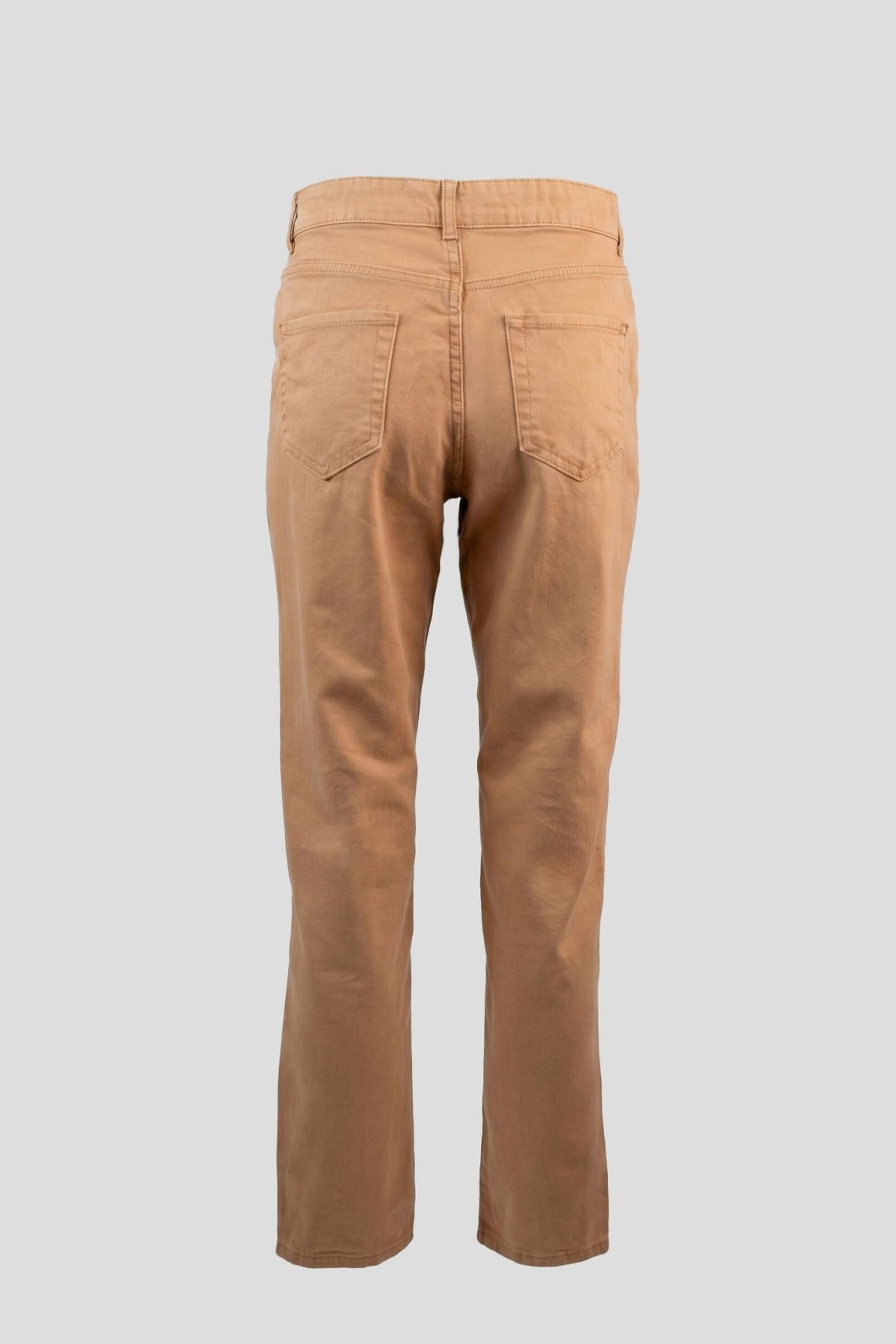 BISOU - Mom Fit Cropped Jeans - Camel