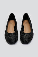 Μπαλαρίνες από ψάθα με σχέδιο ERYNN - Μαύρο - thefashionproject.gr - ERYNN