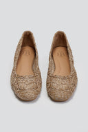 Μπαλαρίνες από ψάθα με σχέδιο ERYNN - Τάουπε - thefashionproject.gr - ERYNN