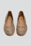 Μπαλαρίνες από ψάθα με σχέδιο ERYNN - Τάουπε - thefashionproject.gr - ERYNN