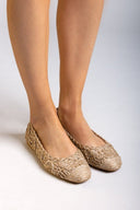 Μπαλαρίνες από ψάθα με σχέδιο ERYNN - Τάουπε - thefashionproject.gr - ERYNN