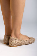 Μπαλαρίνες από ψάθα με σχέδιο ERYNN - Τάουπε - thefashionproject.gr - ERYNN