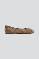 Μπαλαρίνες από ψάθα με σχέδιο ERYNN - Τάουπε - thefashionproject.gr - ERYNN