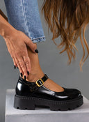 Μπαλαρίνες chunky φλωρεντίκ Mary Janes TFP - Μαύρο - thefashionproject.gr - TFP