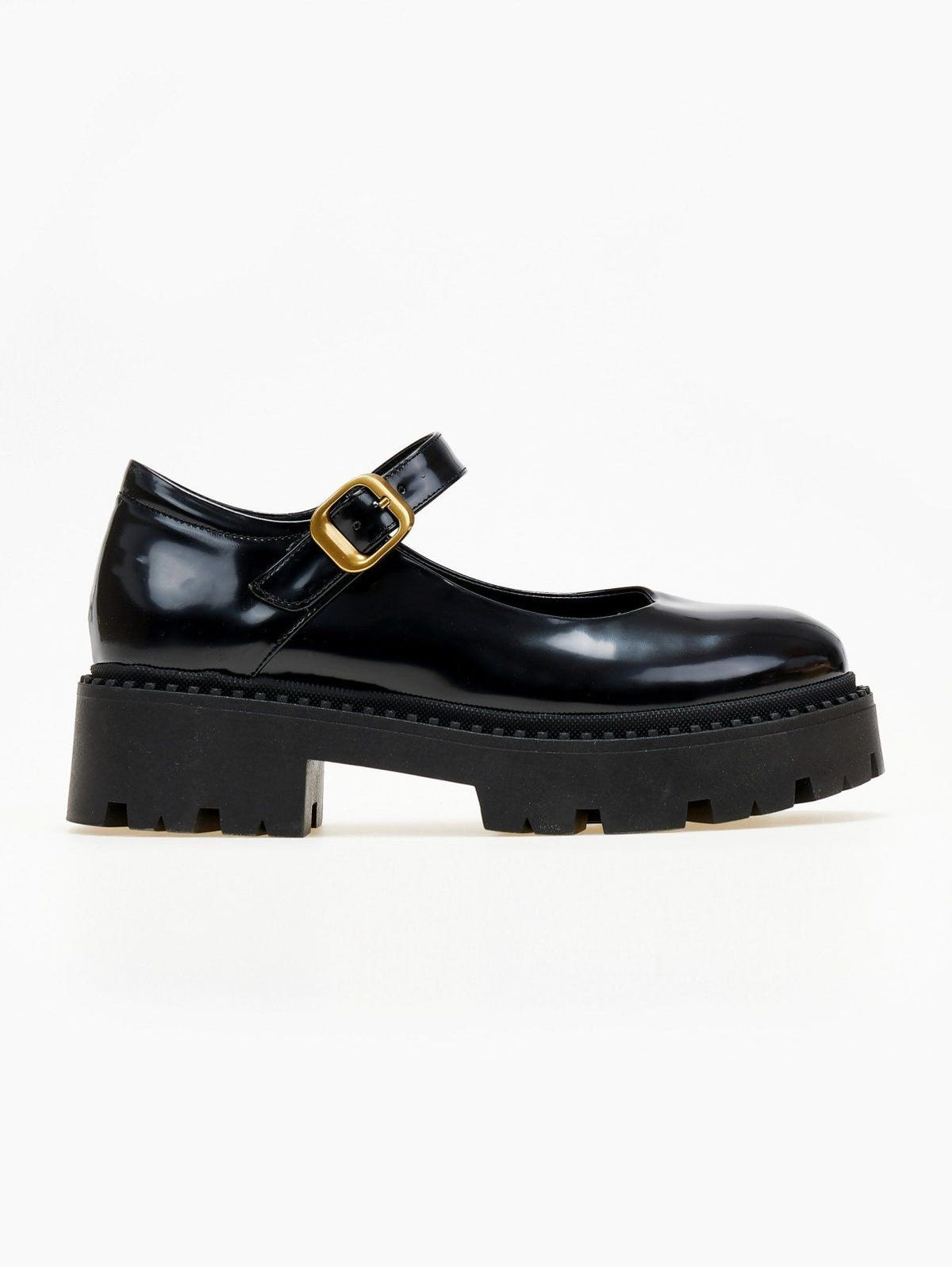 Μπαλαρίνες chunky φλωρεντίκ Mary Janes TFP - Μαύρο - thefashionproject.gr - TFP