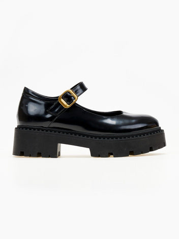 Μπαλαρίνες chunky φλωρεντίκ Mary Janes TFP - Μαύρο - thefashionproject.gr - TFP