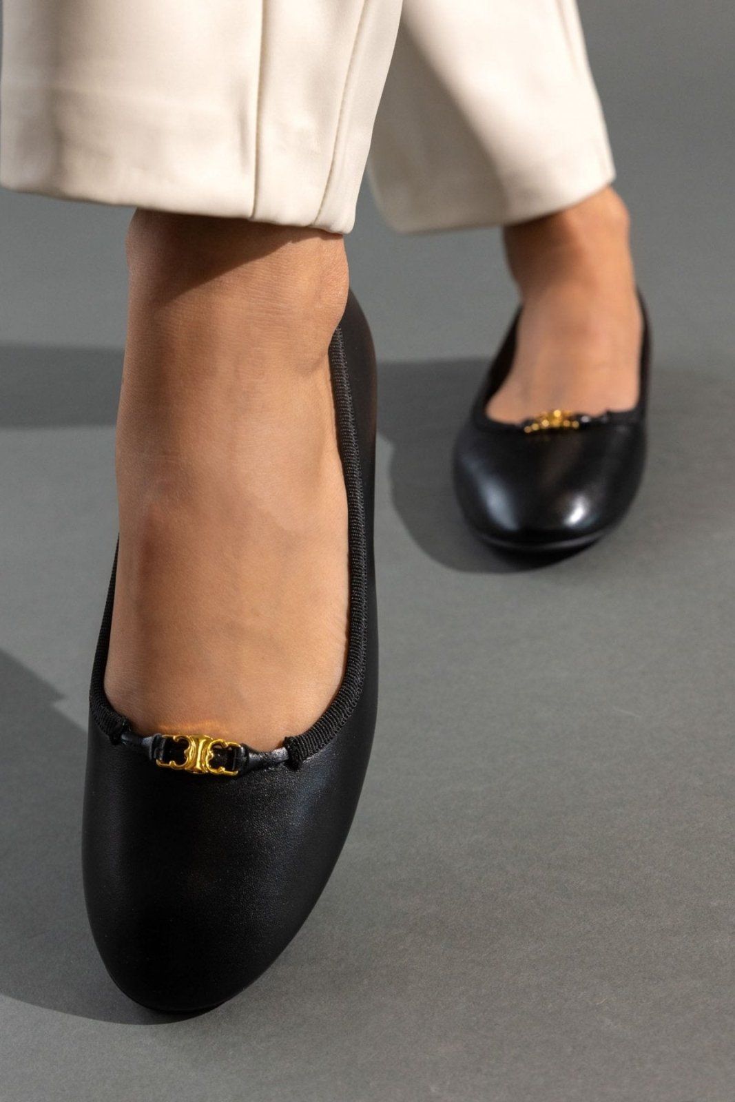 Μπαλαρίνες φλατ basic ERYNN - Μαύρο - thefashionproject.gr - ERYNN