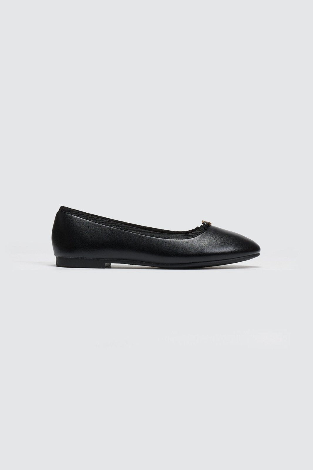 Μπαλαρίνες φλατ basic ERYNN - Μαύρο - thefashionproject.gr - ERYNN