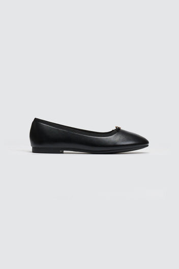 Μπαλαρίνες φλατ basic ERYNN - Μαύρο - thefashionproject.gr - ERYNN