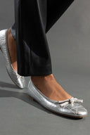 Μπαλαρίνες καπιτονέ με πέρλα ERYNN - Ασημί - thefashionproject.gr - ERYNN