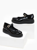 Μπαλαρίνες λουστρίνι Mary Jane Estil - Μαύρο - thefashionproject.gr - Estil