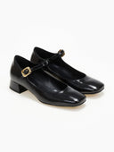 Μπαλαρίνες λουστρίνι Mary Jane Tfp - Μαύρο - thefashionproject.gr - TFP