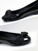 Μπαλαρίνες λουστρίνι με φιόγκο Estil - Μαύρο - thefashionproject.gr - Estil