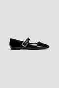 Μπαλαρίνες λουστρίνι με μπαρέτα ERYNN - Μαύρο - thefashionproject.gr - ERYNN