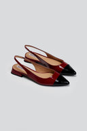 Μπαλαρίνες λουστρίνι μυτερές slingback - Κόκκινο - thefashionproject.gr - BOTEGGA 22