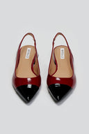 Μπαλαρίνες λουστρίνι μυτερές slingback - Κόκκινο - thefashionproject.gr - BOTEGGA 22