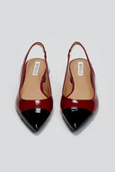 Μπαλαρίνες λουστρίνι μυτερές slingback - Κόκκινο - thefashionproject.gr - BOTEGGA 22