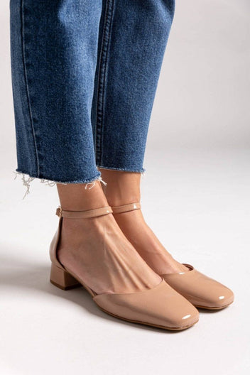 Μπαλαρίνες λουστρίνι TFP - Biscuit - thefashionproject.gr - TFP
