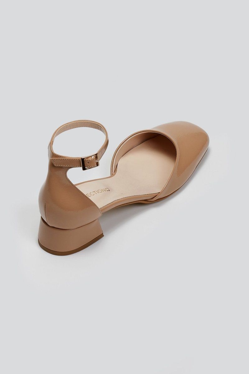 Μπαλαρίνες λουστρίνι TFP - Biscuit - thefashionproject.gr - TFP