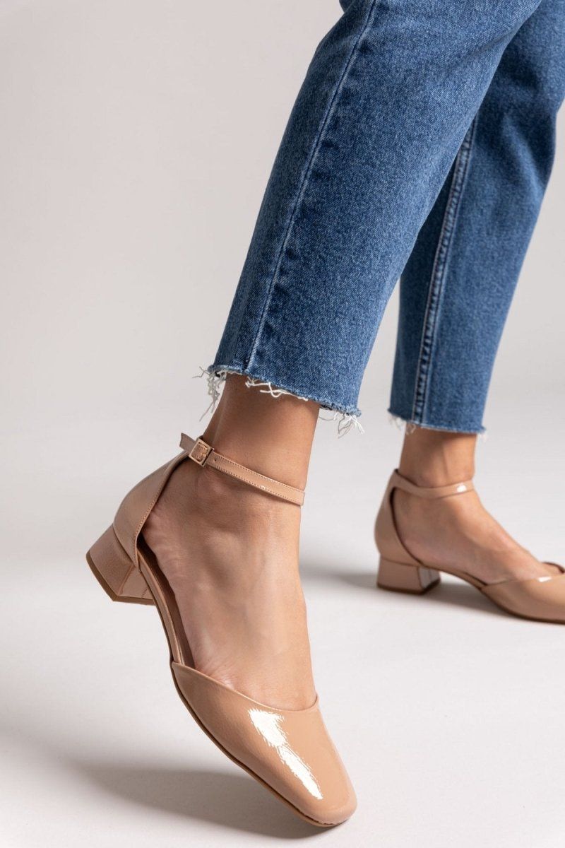 Μπαλαρίνες λουστρίνι TFP - Biscuit - thefashionproject.gr - TFP