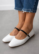 Μπαλαρίνες λουστρίνι TFP - Λευκό - thefashionproject.gr - TFP
