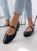 Μπαλαρίνες λουστρίνι TFP - Μαύρο - thefashionproject.gr - TFP