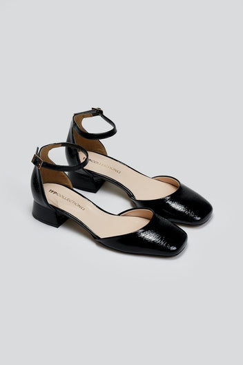 Μπαλαρίνες λουστρίνι TFP - Μαύρο - thefashionproject.gr - TFP