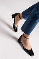 Μπαλαρίνες λουστρίνι TFP - Μαύρο - thefashionproject.gr - TFP