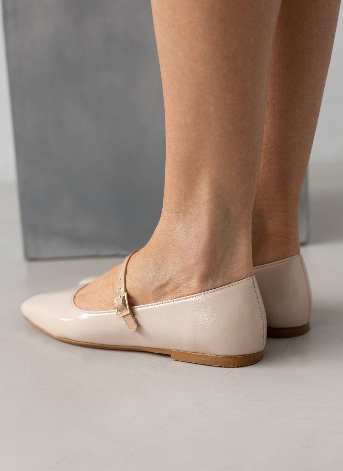 Μπαλαρίνες λουστρίνι TFP - Nude - thefashionproject.gr - TFP