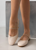 Μπαλαρίνες λουστρίνι TFP - Nude - thefashionproject.gr - TFP
