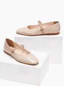 Μπαλαρίνες λουστρίνι TFP - Nude - thefashionproject.gr - TFP