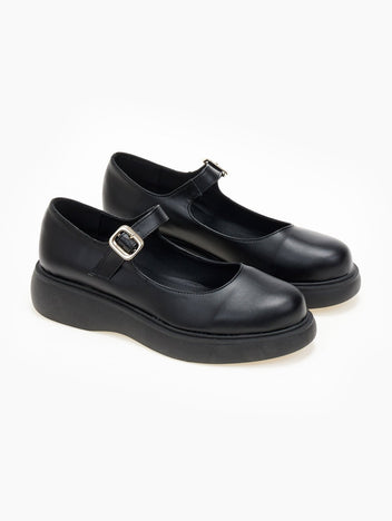 Μπαλαρίνες Mary Jane Estil - Μαύρο - thefashionproject.gr - Estil