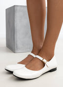 Μπαλαρίνες Mary Janes με λουράκι Estil - Πάγου - thefashionproject.gr - Estil
